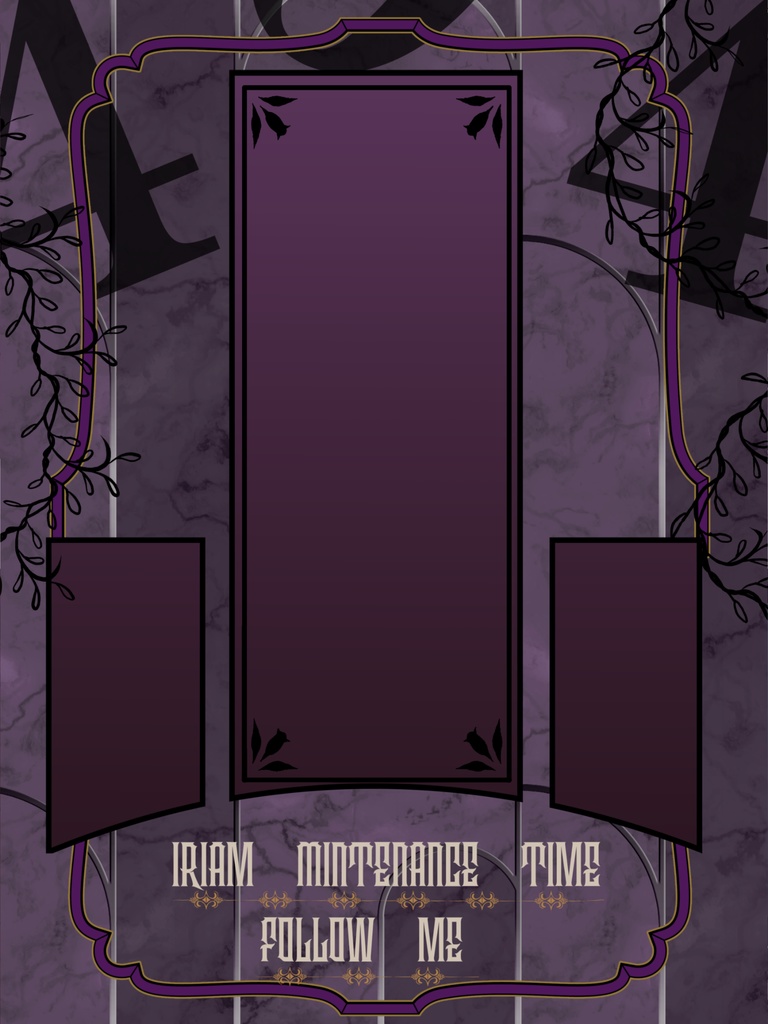 IRIAMメンテ中のフォロー祭り素材【フリー素材】