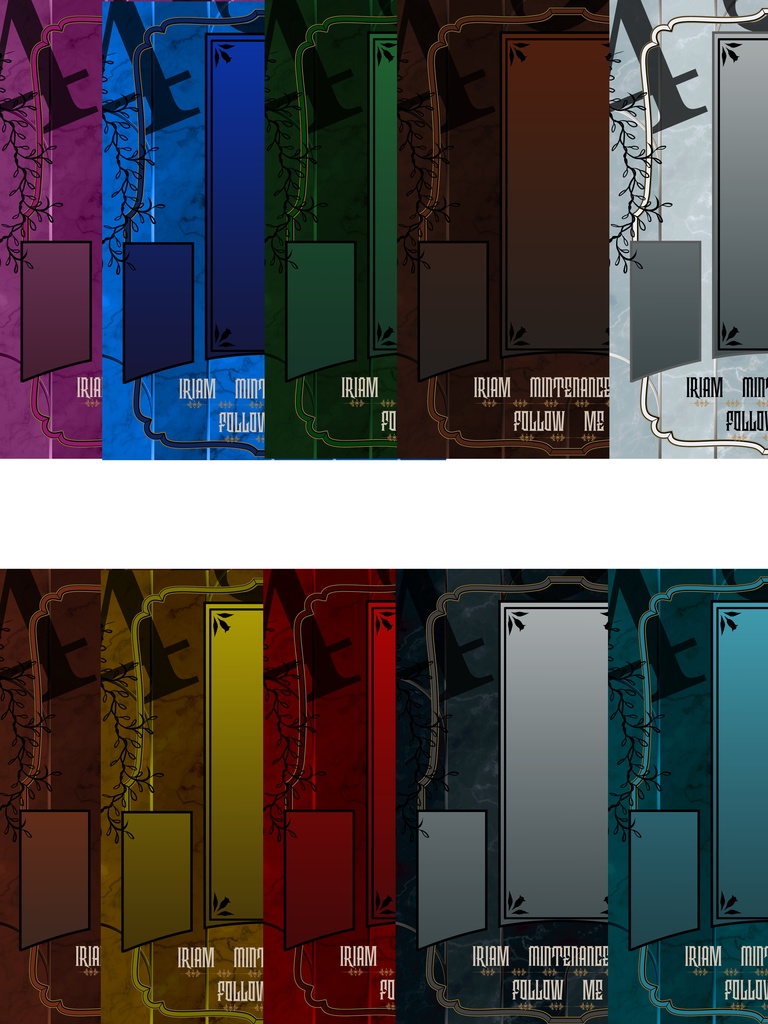 IRIAMメンテ中のフォロー祭り素材【フリー素材】