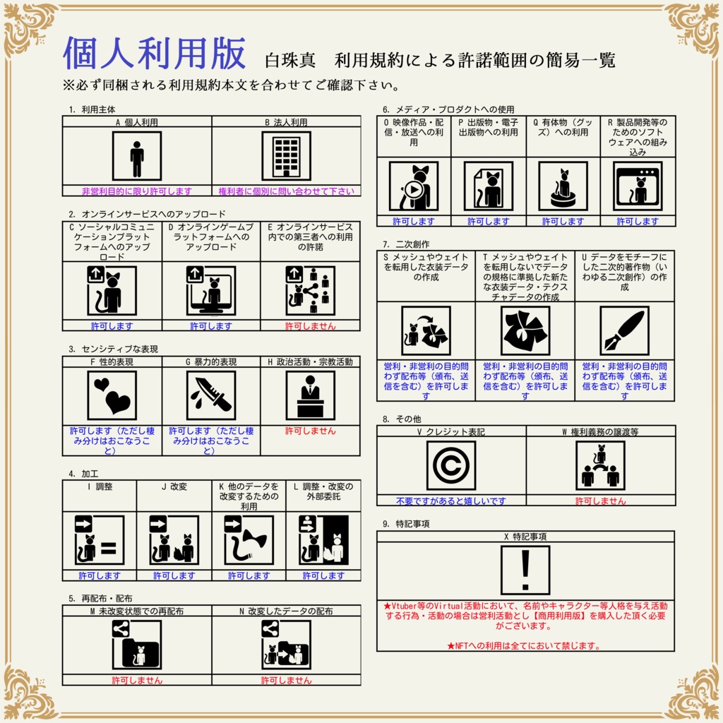 オリジナル3Dアバター『白珠真-shiratama-』【VRM/VRchat】
