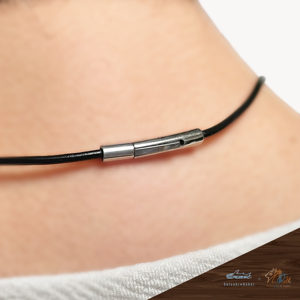 鮫月かこい木製インレイアクセサリー(ペンダント/キーホルダー)