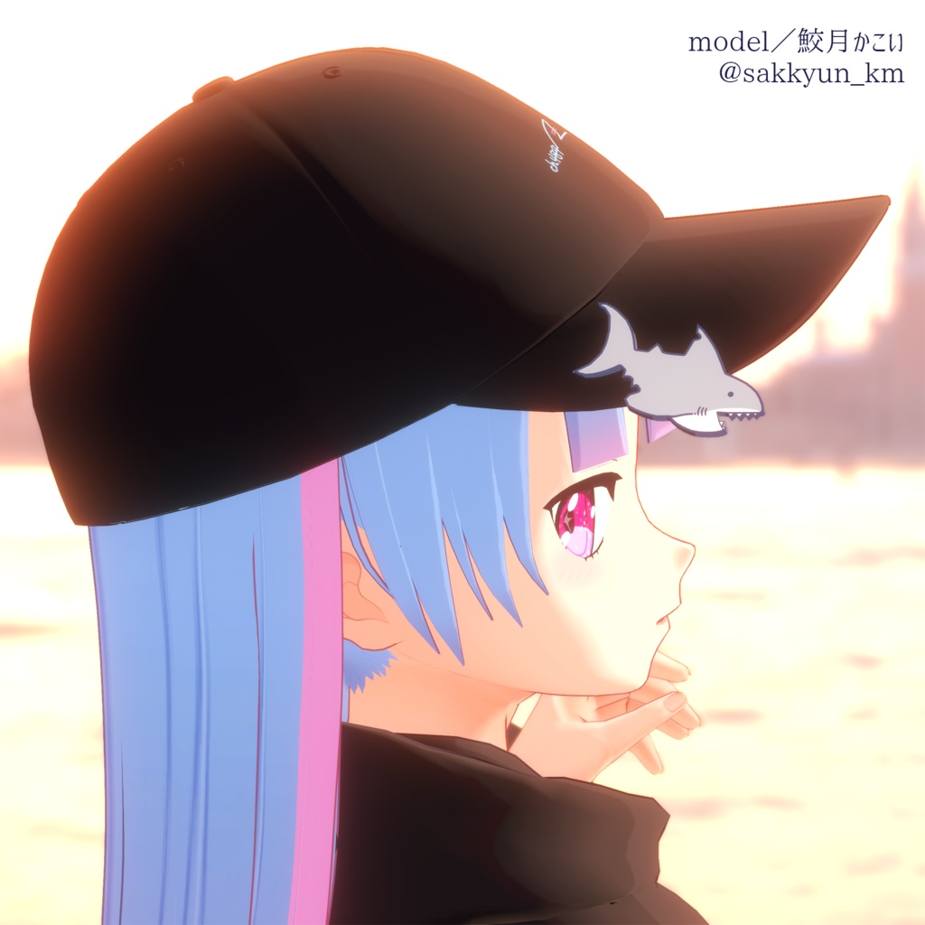 ゆるっとシャーク🦈ヘアクリップ