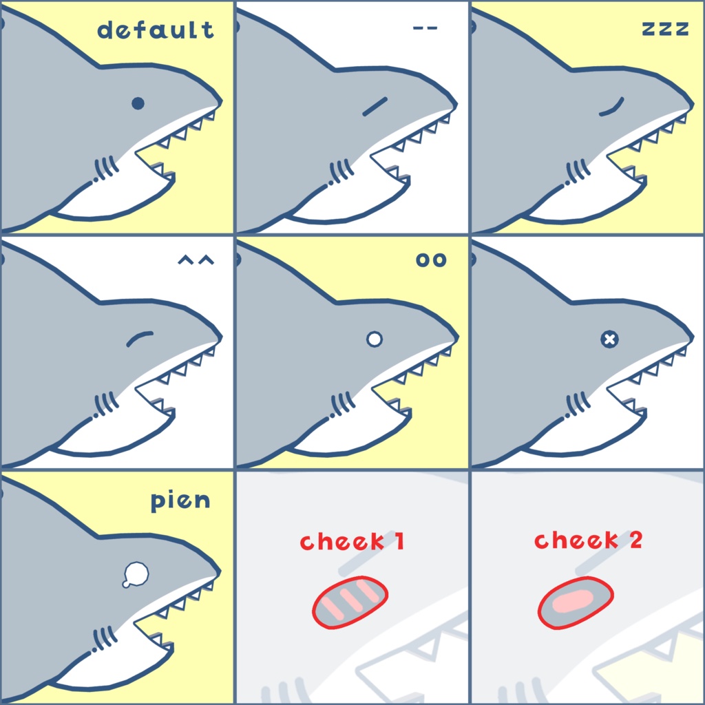 ゆるっとシャーク🦈ヘアクリップ