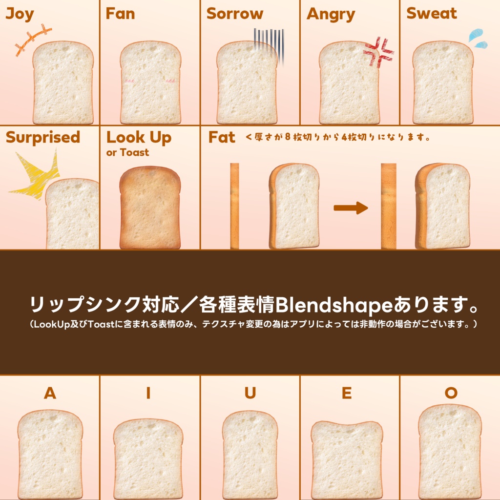 【VRM0】ぼく、食パン!