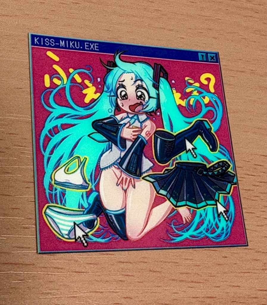 KISS-MIKUシール【受注生産分】