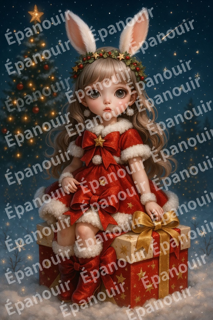 うさぎ少女の冬物語|贈り物のかご(2:3)