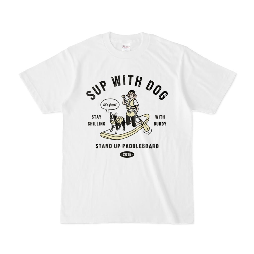 SUP WITH DOG ボストンテリア サップ