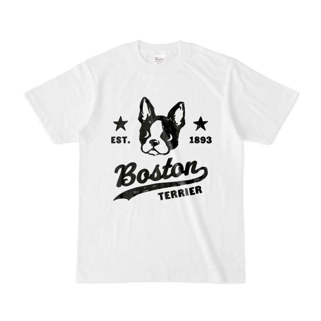 ボストンテリア アメカジ風 Tシャツ