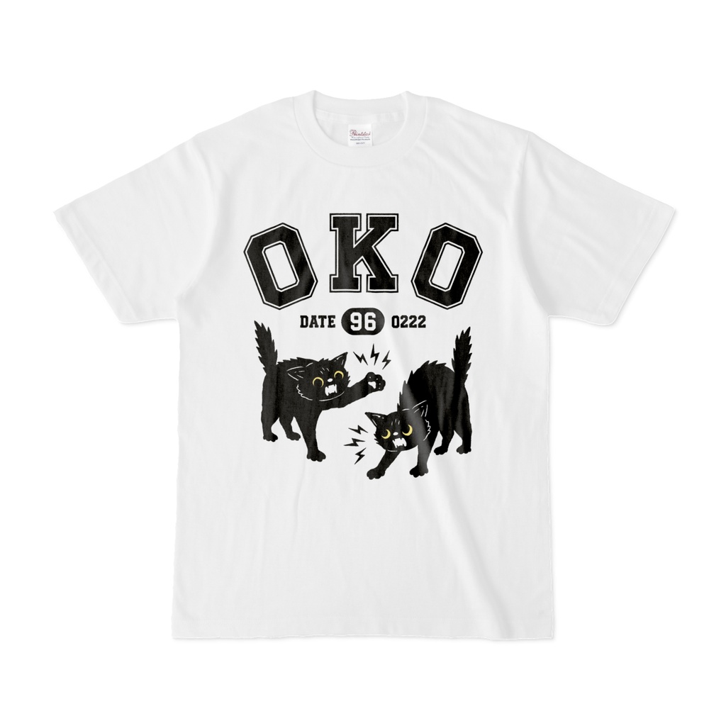 OKO おこ猫くん カレッジロゴ風