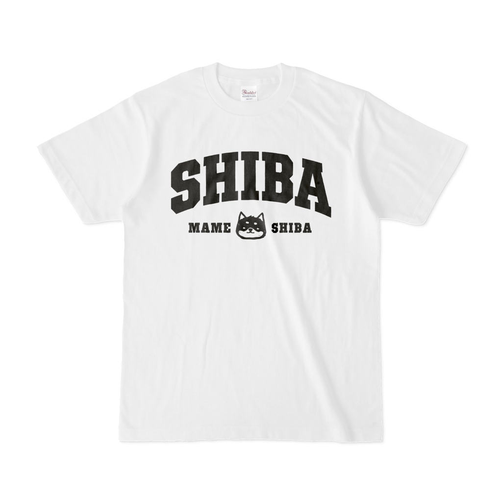 SHIBA 豆柴くん 黒柴 カレッジロゴ BK