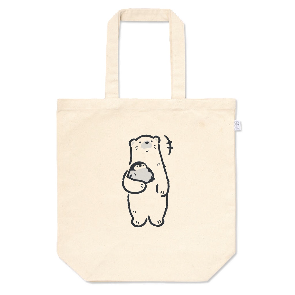 ゆるいシロクマくんとコウテイペンギンくん おさんぽ
