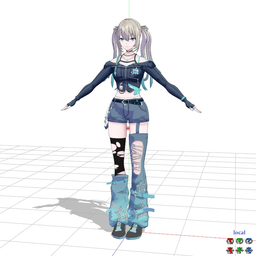【無償頒布】MMDモデル/Rei7さん(二次創作)