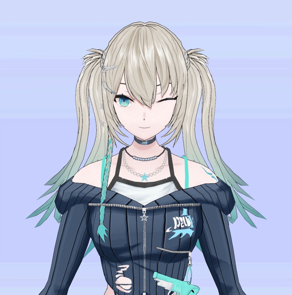 【無償頒布】MMDモデル／Rei7さん（二次創作）