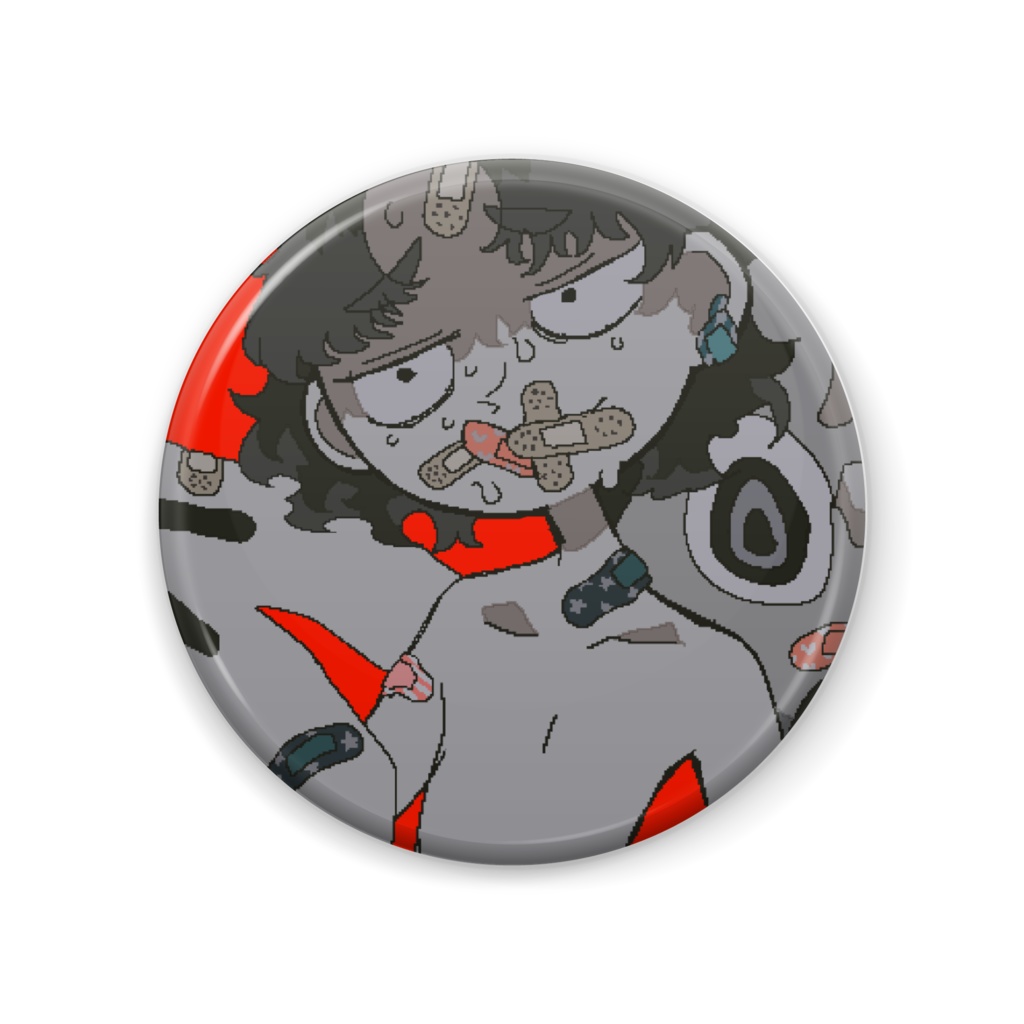 絆創膏缶バッジ