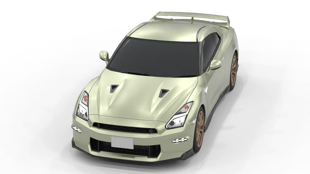 日本のスポーツカー 3Dモデル