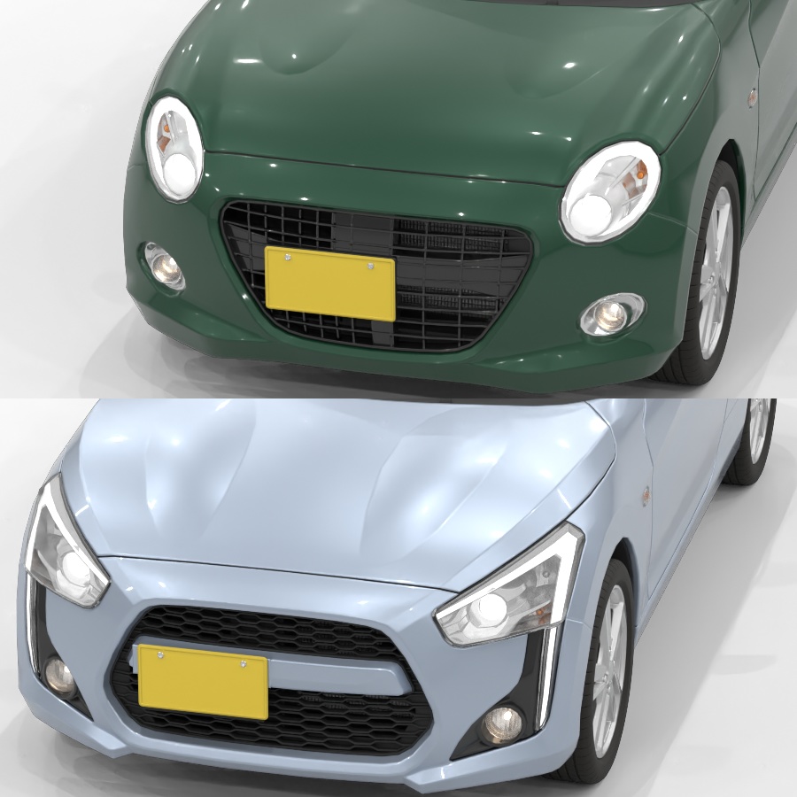 【12/27 Update】軽オープンカー 3Dモデル