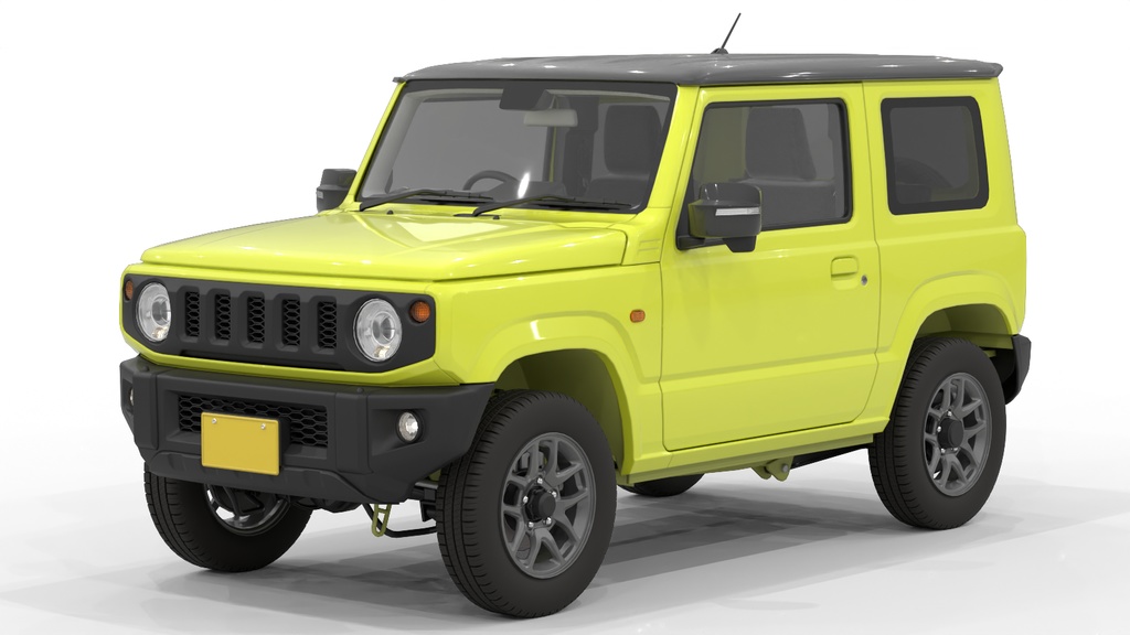 軽オフロードカー 3Dモデル