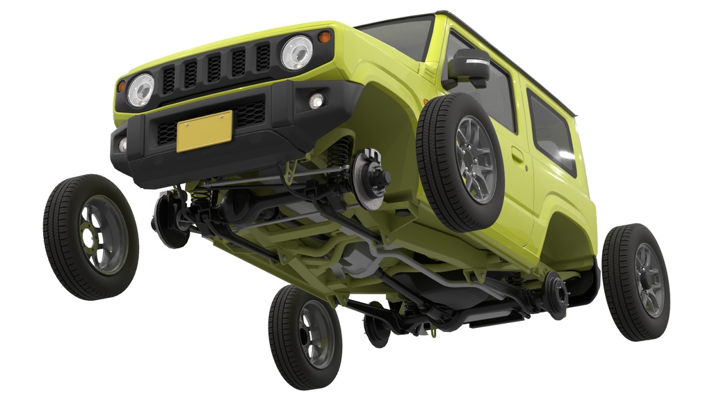 軽オフロードカー 3Dモデル