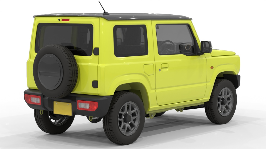 軽オフロードカー 3Dモデル