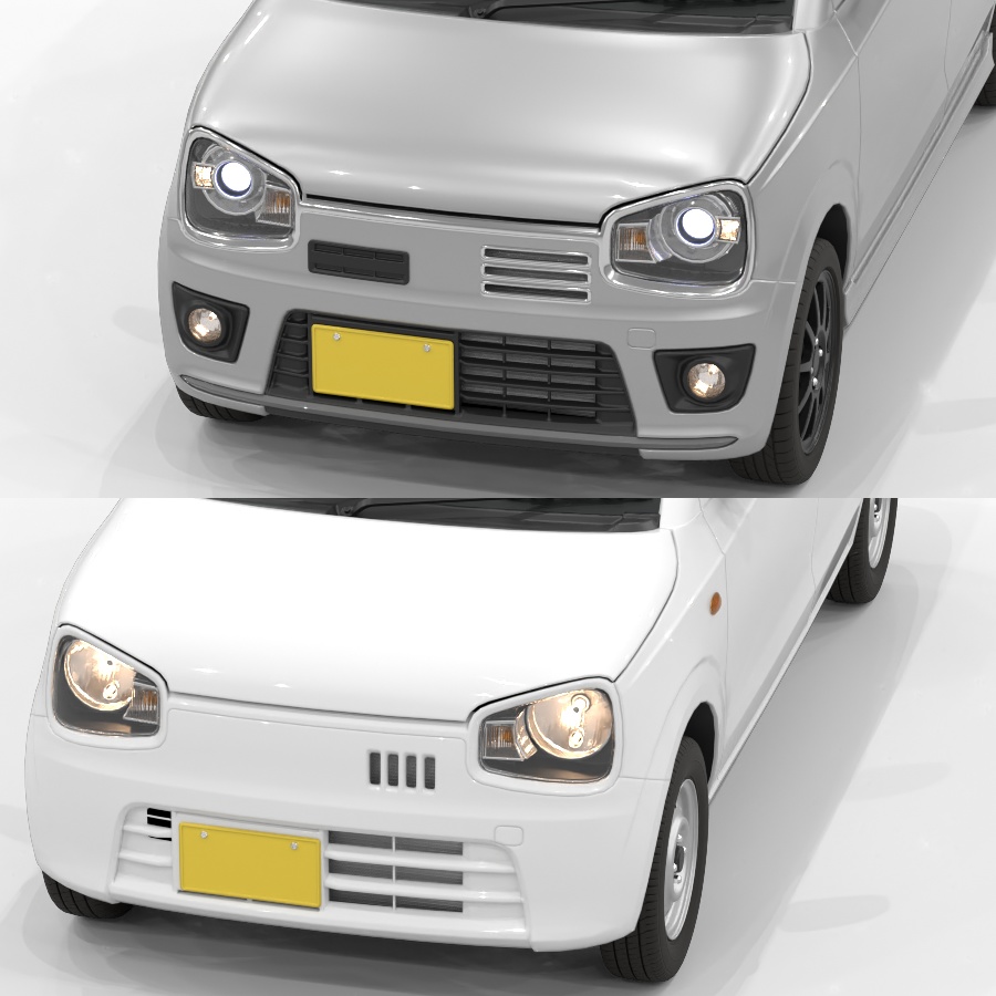 軽ボンバン&軽ホットハッチ 3Dモデル