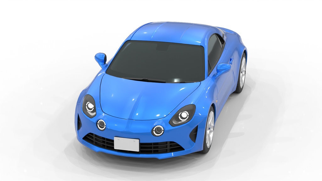 フレンチライトウェイトスポーツカー 3Dモデル