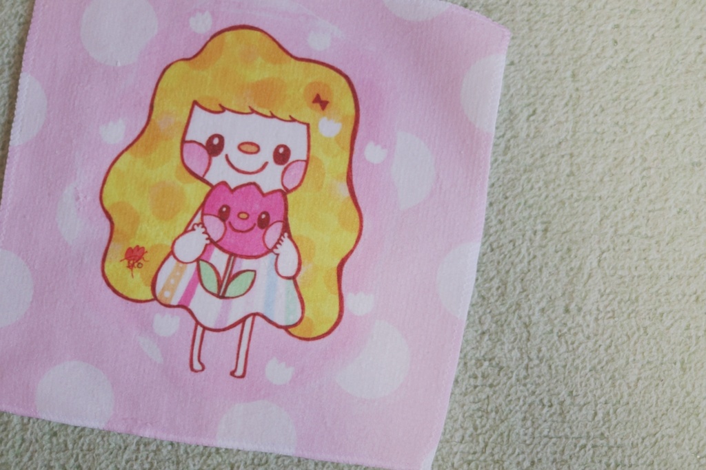 ハンドタオル～チューリップちゃんとわたし～