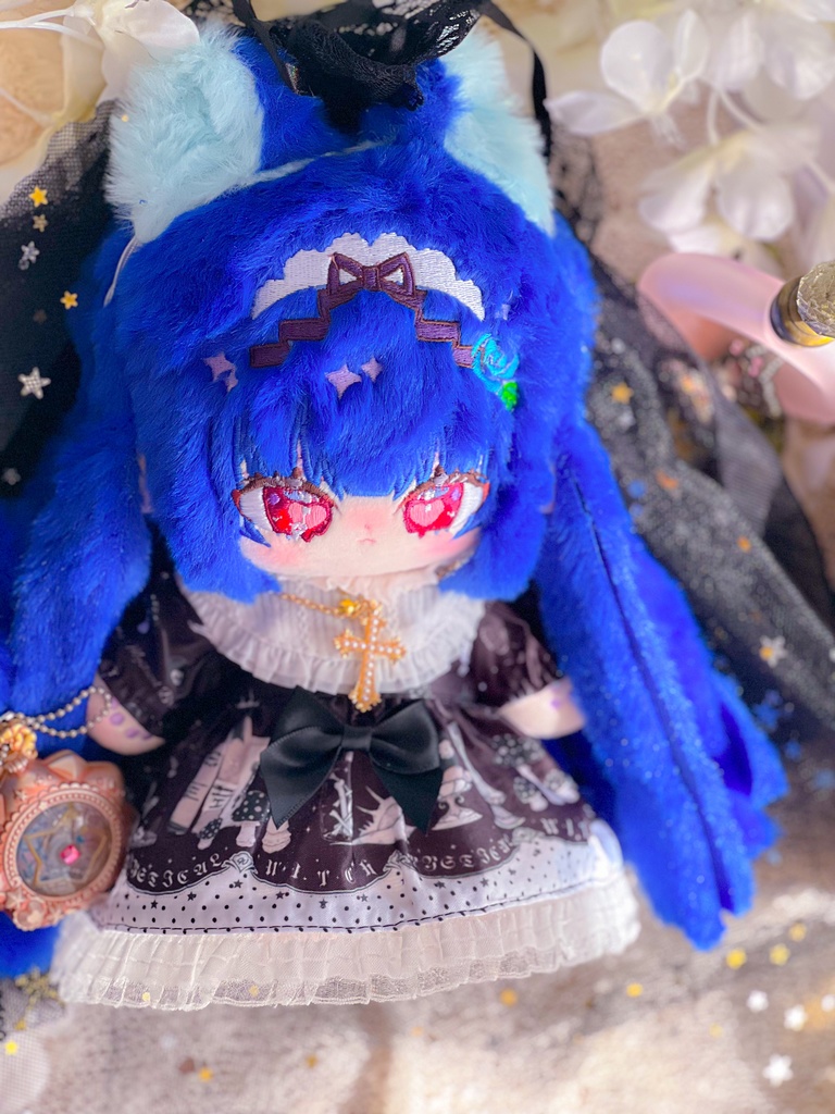 【発送時期変更】青猫アリス20cmぬいぐるみ