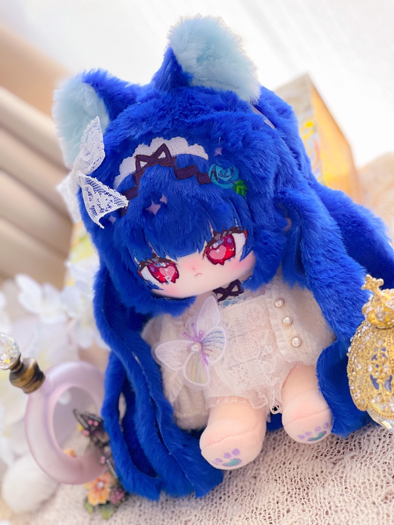 【発送時期変更】青猫アリス20cmぬいぐるみ