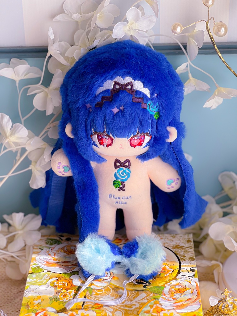 【発送時期変更】青猫アリス20cmぬいぐるみ