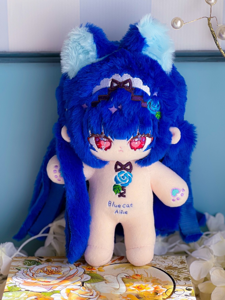 【発送時期変更】青猫アリス20cmぬいぐるみ