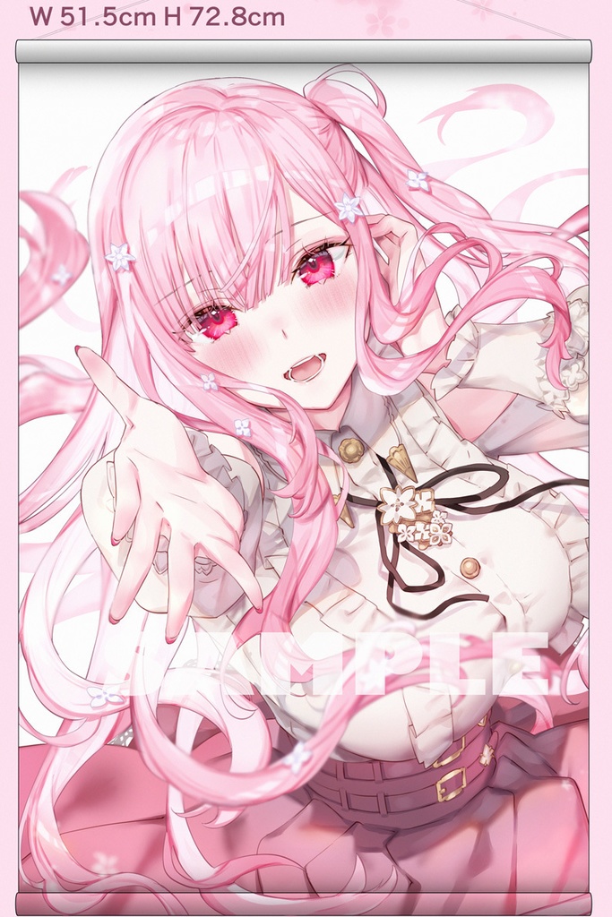 非公式 カリオペちゃん春タペストリーB（ロングヘア）