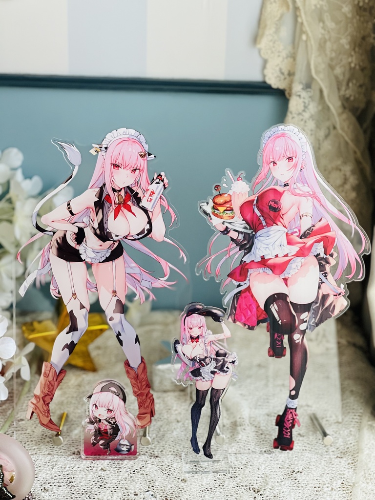 【非公式】30cmアクリルスタンド 牛メイドカリオペちゃん【Unofficial】