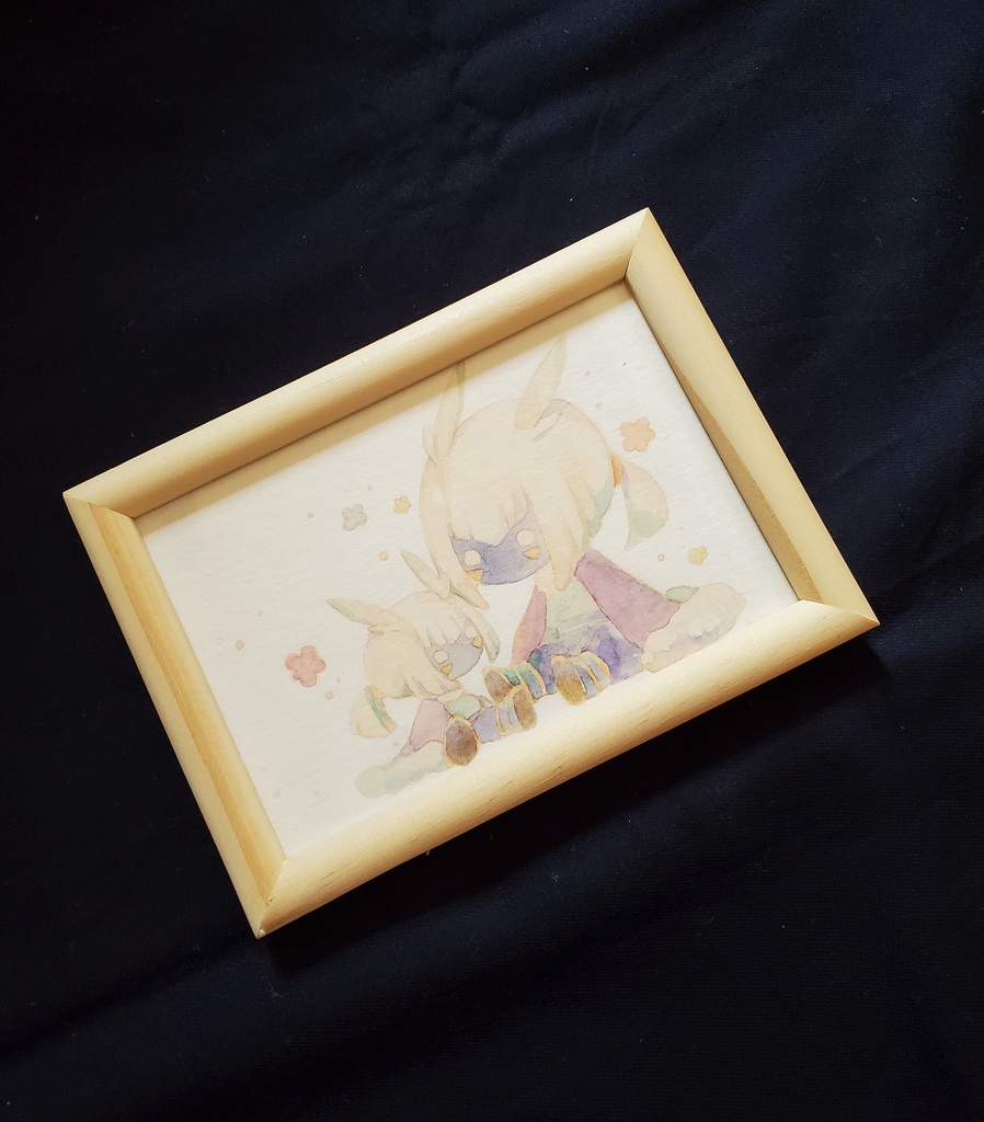 ミミズクふたりの原画