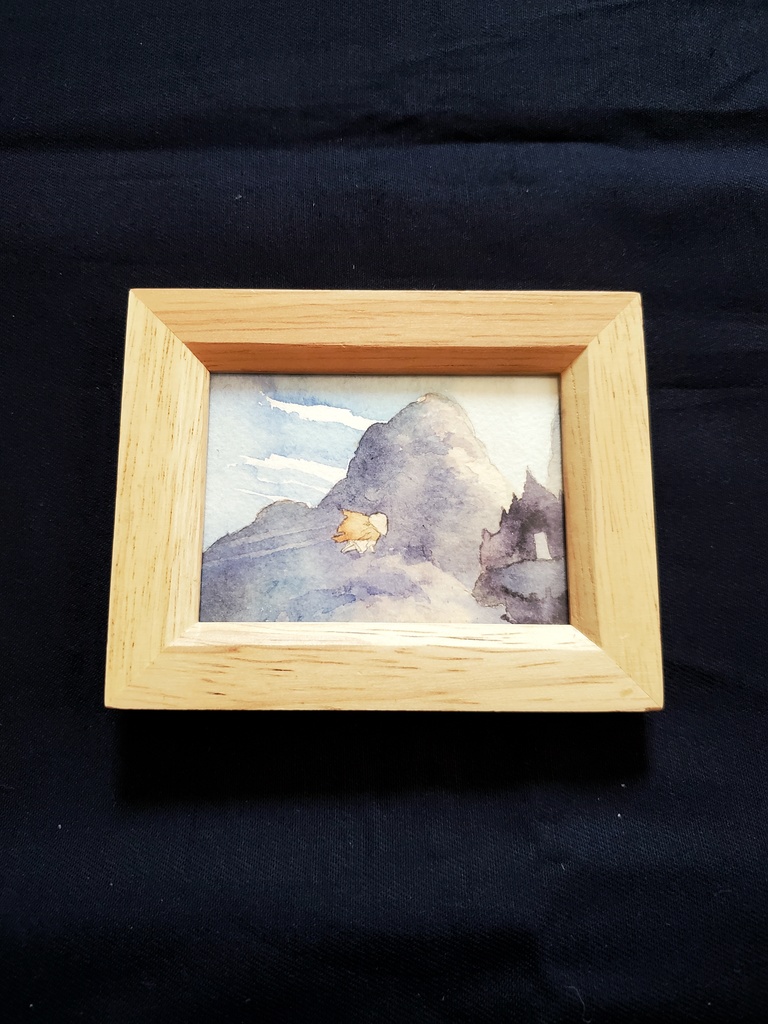 孤島のミニ原画&ミミズクちゃん原画セット