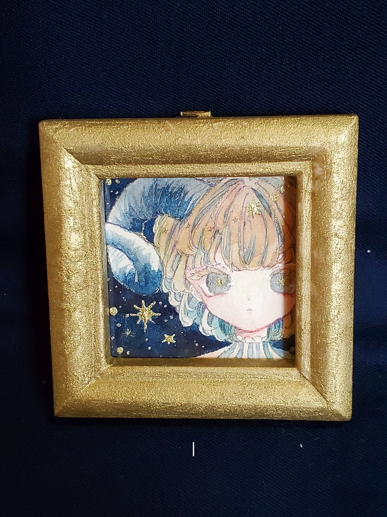 ミニ原画「角少年」