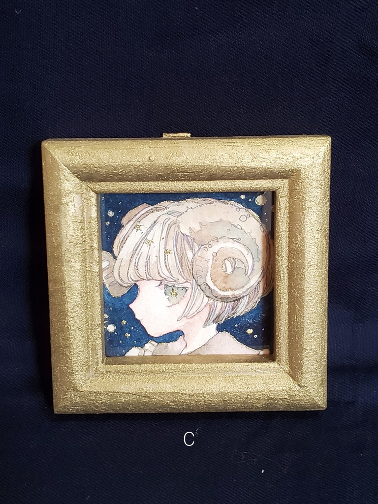 ミニ原画「角少年」