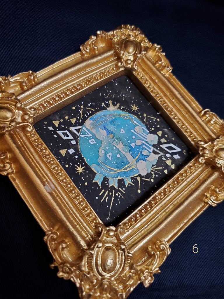 原画「個性のあるお月様1~6」