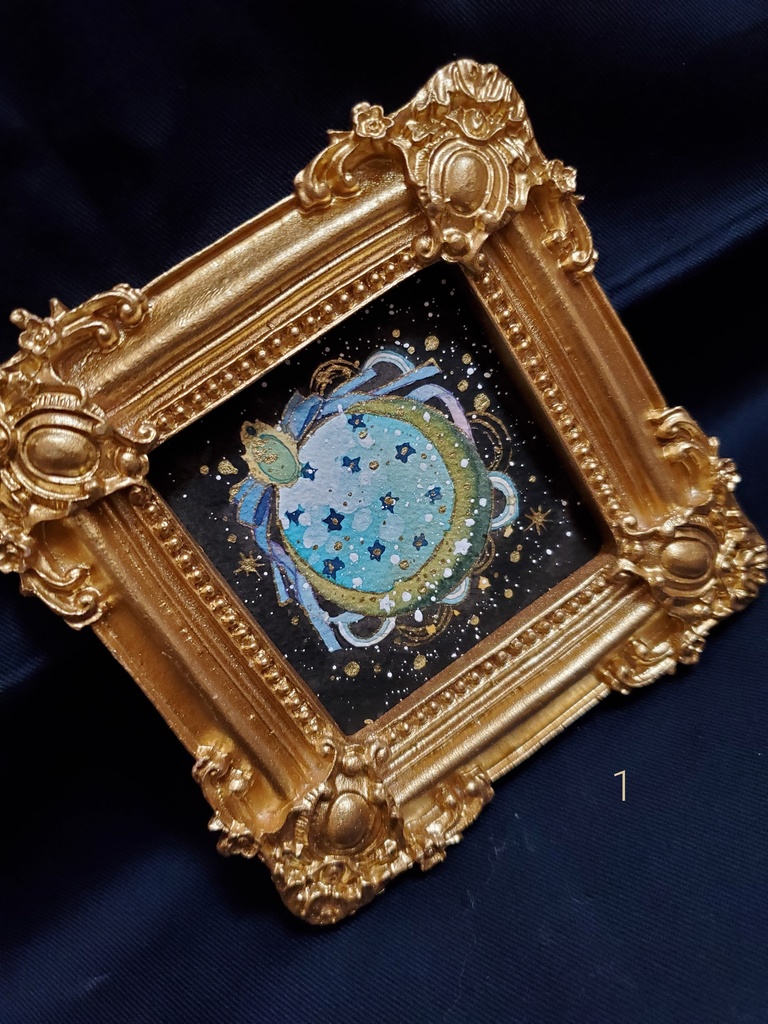 原画「個性のあるお月様1~6」