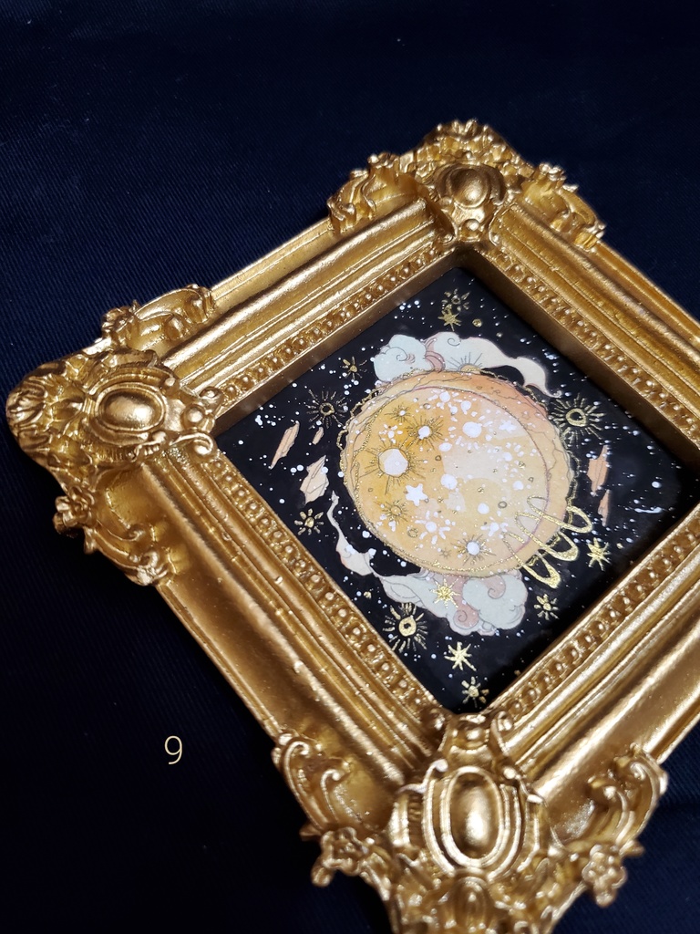 原画「個性のあるお月様7~12」