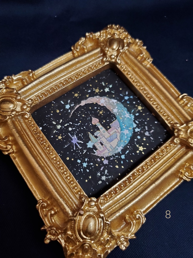 原画「個性のあるお月様7~12」