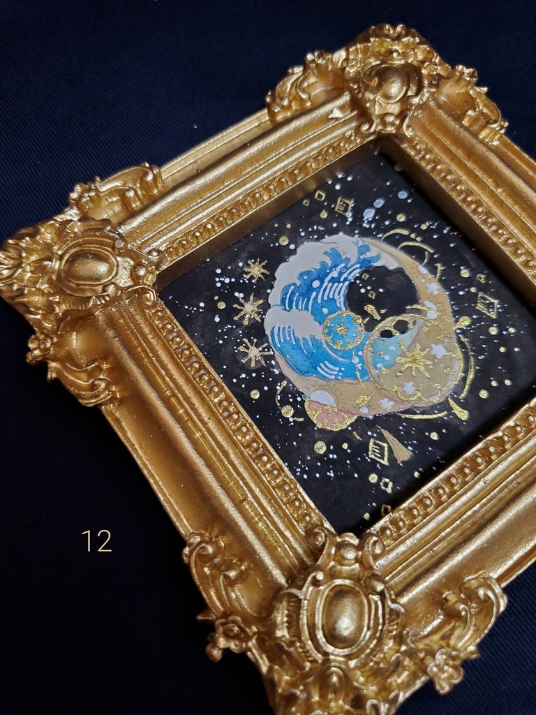 原画「個性のあるお月様7~12」