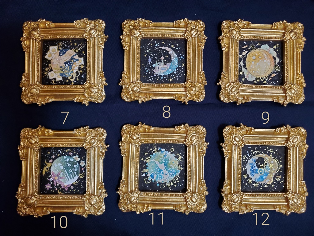 原画｢個性のあるお月様7～12｣