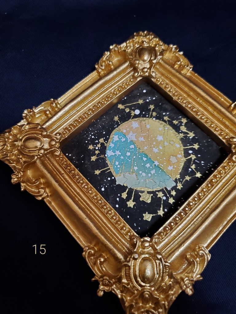 原画「個性のあるお月様13~18」