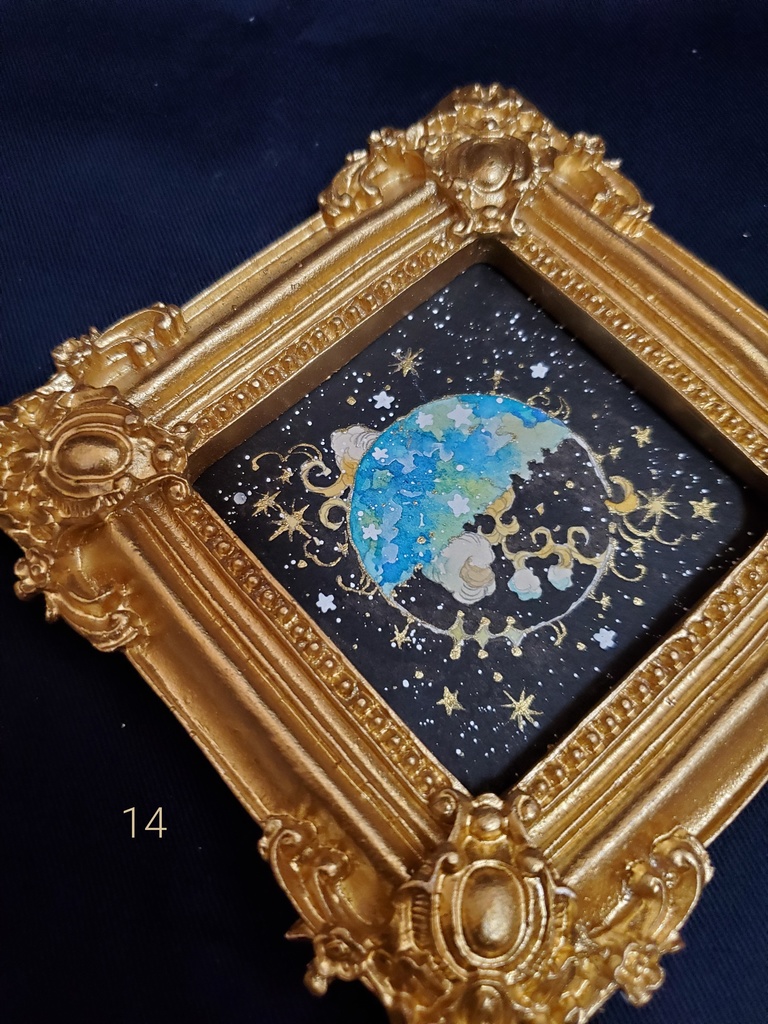 原画「個性のあるお月様13~18」