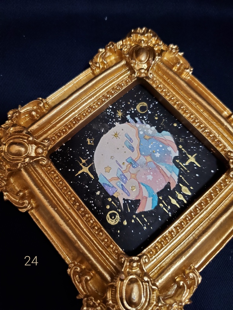 原画「個性のあるお月様19~26」