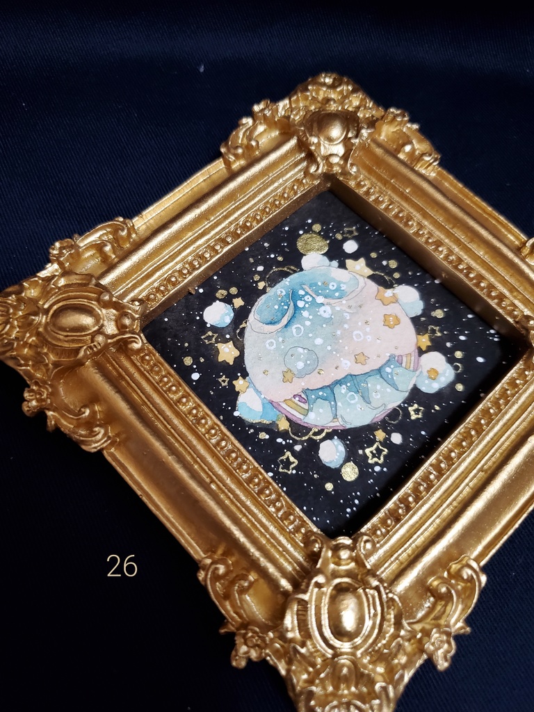 原画「個性のあるお月様19~26」