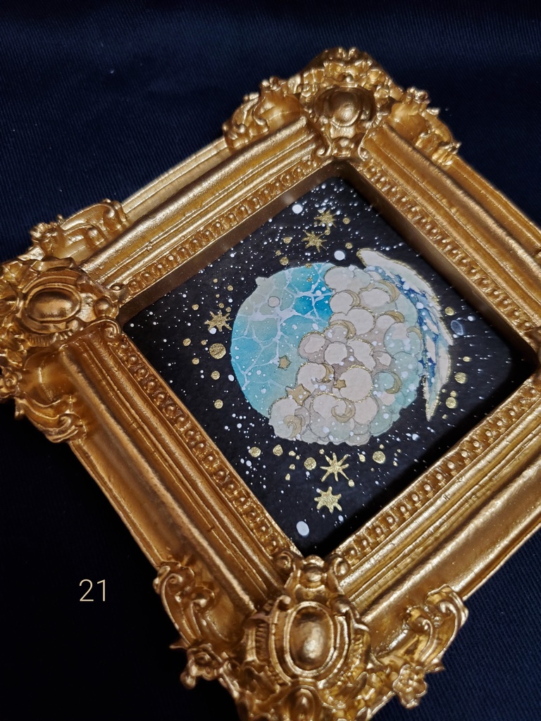 原画「個性のあるお月様19~26」