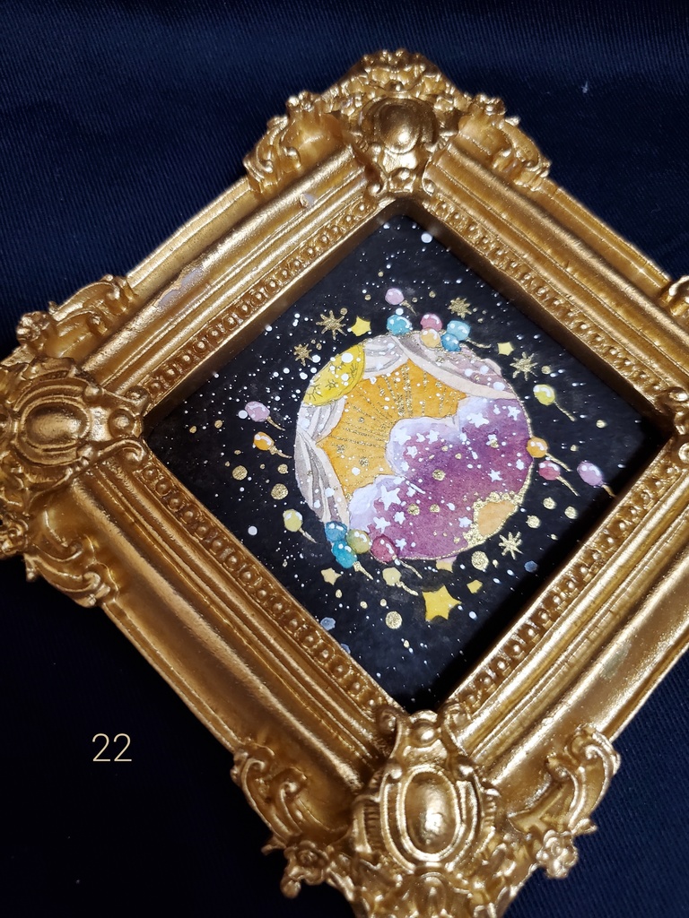 原画「個性のあるお月様19~26」