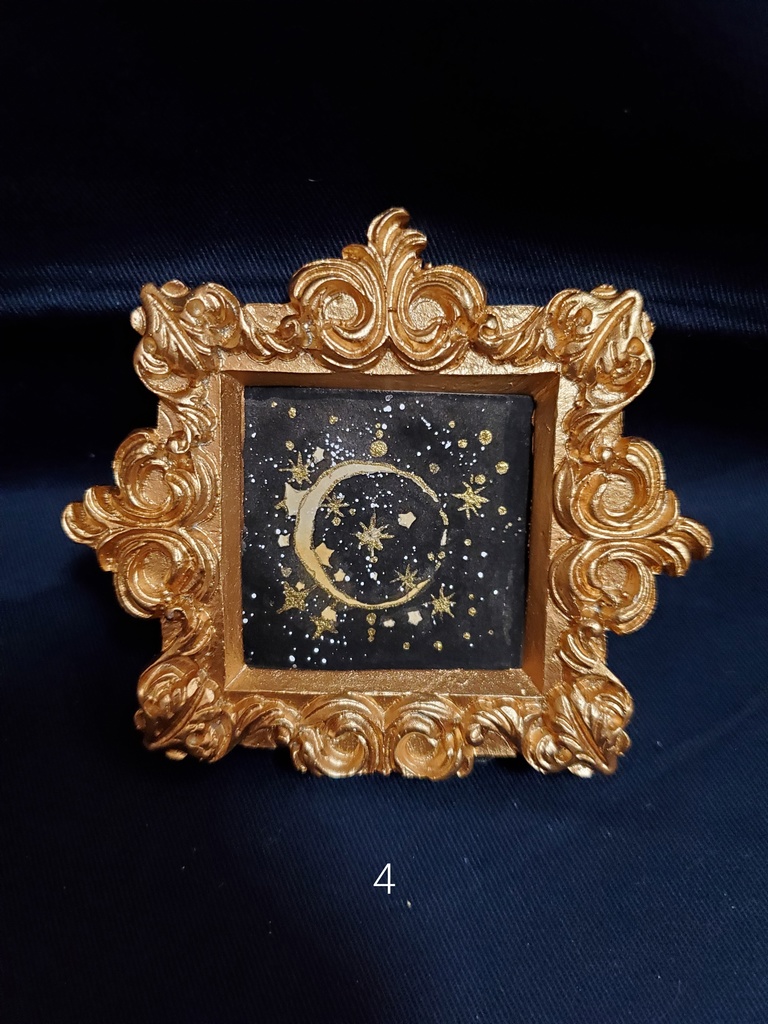 ミニ原画「個性のあるお月様1~9」