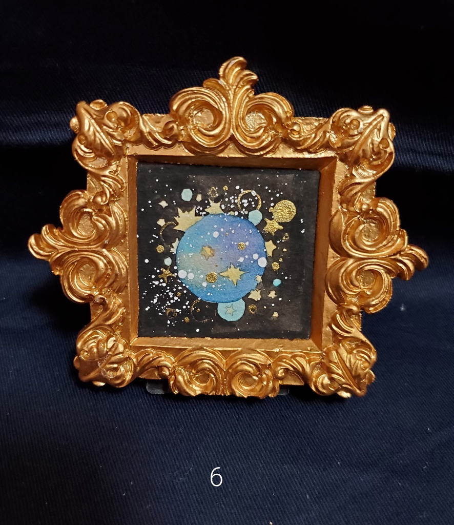 ミニ原画「個性のあるお月様1~9」