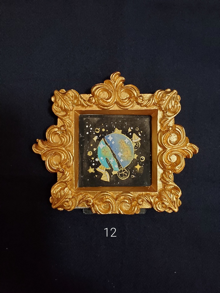 ミニ原画「個性のあるお月様10~16」